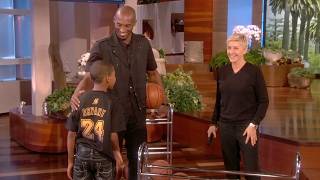 Thumbnail for the video "Kobe Bryant Surprises a Young Fan" from TheEllenShow