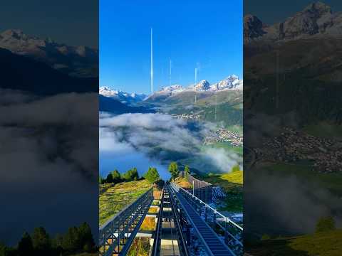 📍 Muottas Muragl, Switzerland 🇨🇭Follow for daily Swiss Content 🇨🇭