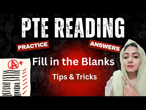 PTE Reading Tips & Tricks (2025) | Fill in the blanks practice with Answers #pte2025 #ptereadingtips