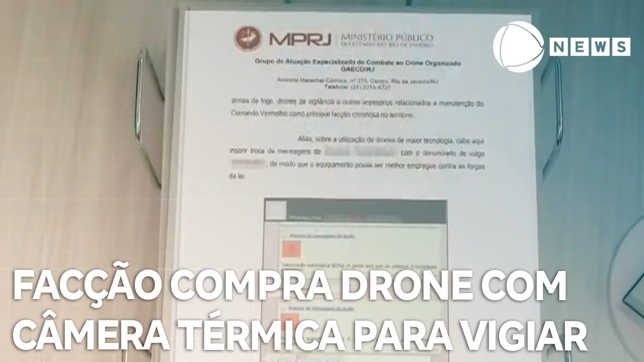 Facção compra drone com câmera térmica para vigiar polícia