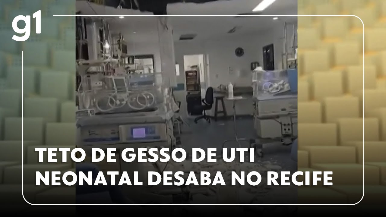 Jornal Hoje teto de gesso de UTI neonatal desaba no Recife nenhum bebê ficou ferido  TV Online Jornal Hoje teto de gesso de UTI neonatal desaba no Recife nenhum bebê ficou ferido