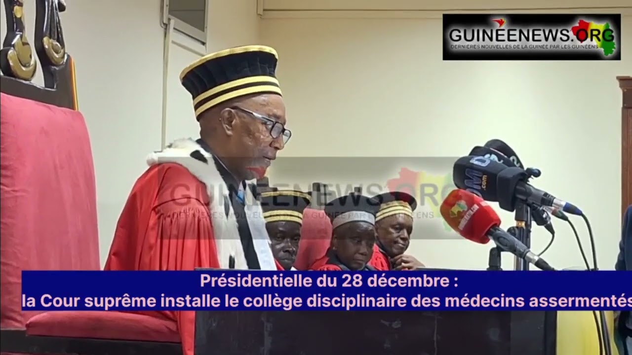 La Cour Suprême installe le collège disciplinaire des médecins assermentés