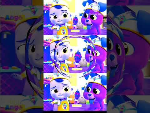 I share my ice cream with my doggie 😀🍦😋 #shortvideo #animation #littleangel#kinemaster