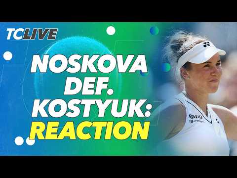 Linda Noskova defeats Marta Kostyuk to reach first Grand Slam final at Wimbledon 🤯   TC Live