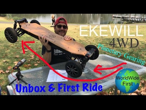 Ekewill GTX 4WD Off Road Monster Planetary Gearing EBoard-Andrew Penman EBoard Reviews - Vlog No.141