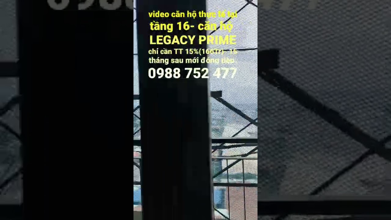 Căn hộ Vsip1 - mở bán chính thức 24/09 block B view đẹp nhất Legacy Prime, ưu đãi 100 căn giá tốt video