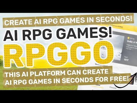 RPGGO : FULLY FREE Way to CREATE RPG Games with AI in SECONDS! (No Coding Required!)