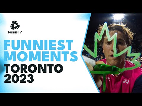 Forfeit Press Ups, Rock, Paper, Scissors & Classic Rublev! 😂 | Toronto 2023 Funniest Moments