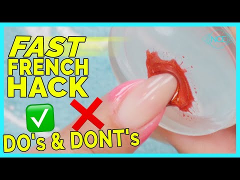 Nail Pro Tests TIKTOKs Fast French Stamper Hack - Gel & Nail Polish Do’s👍🏼& Don’ts🚫