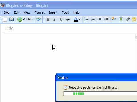 BlogJet Tutorial - Cross-editing between web interface and BlogJet