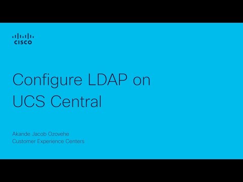 Configure LDAP on UCS Central