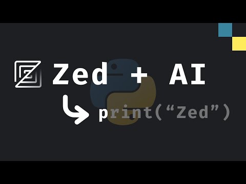 Zed with AI is awesome (easy setup)
