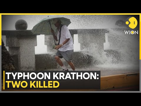 Two killed, thousands evacuated as typhoon Krathon approaches Taiwan | World News | WION