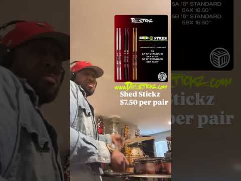 Shed Stickz Affordable and long lasting. 5 sizes perfect for practice. 7A,5A,5AX 5B,5BX Acorn Tip
