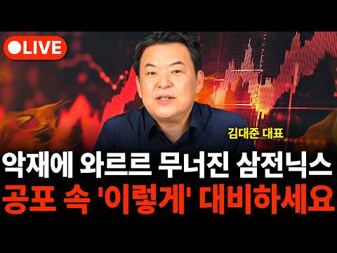 악재에 와르르 무너진 삼전닉스 공포 속 '이렇게' 대비하세요 (김대준 대표)
