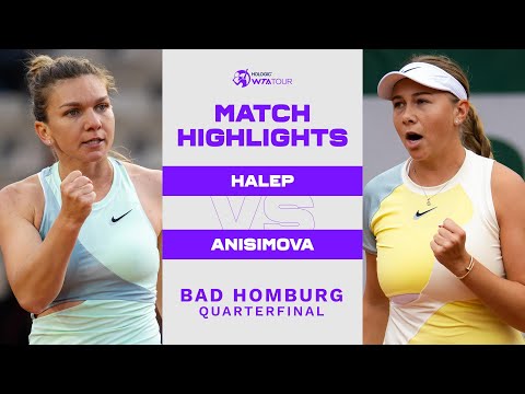 Simona Halep vs. Amanda Anisimova | 2022 Bad Homburg Open | WTA Match Highlights