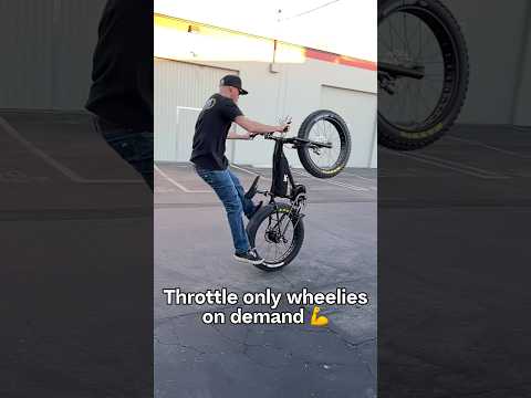 Throttle only fat E-bike wheelie? The Titan Pro can!  #fatbike #ebike #wheelie #electricbike