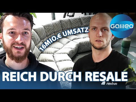 16 Mio.€ Umsatz mit alten Sofas! Reich durch Resale | Galileo | ProSieben