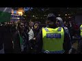 Israels Eurovision performance jeered by pro-Palestinian demonstrators in Malmo fanzone  - 01:24 min - News - Video