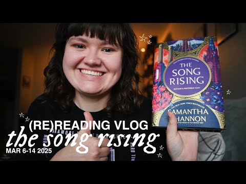 reading vlog - the song rising by samantha shannon