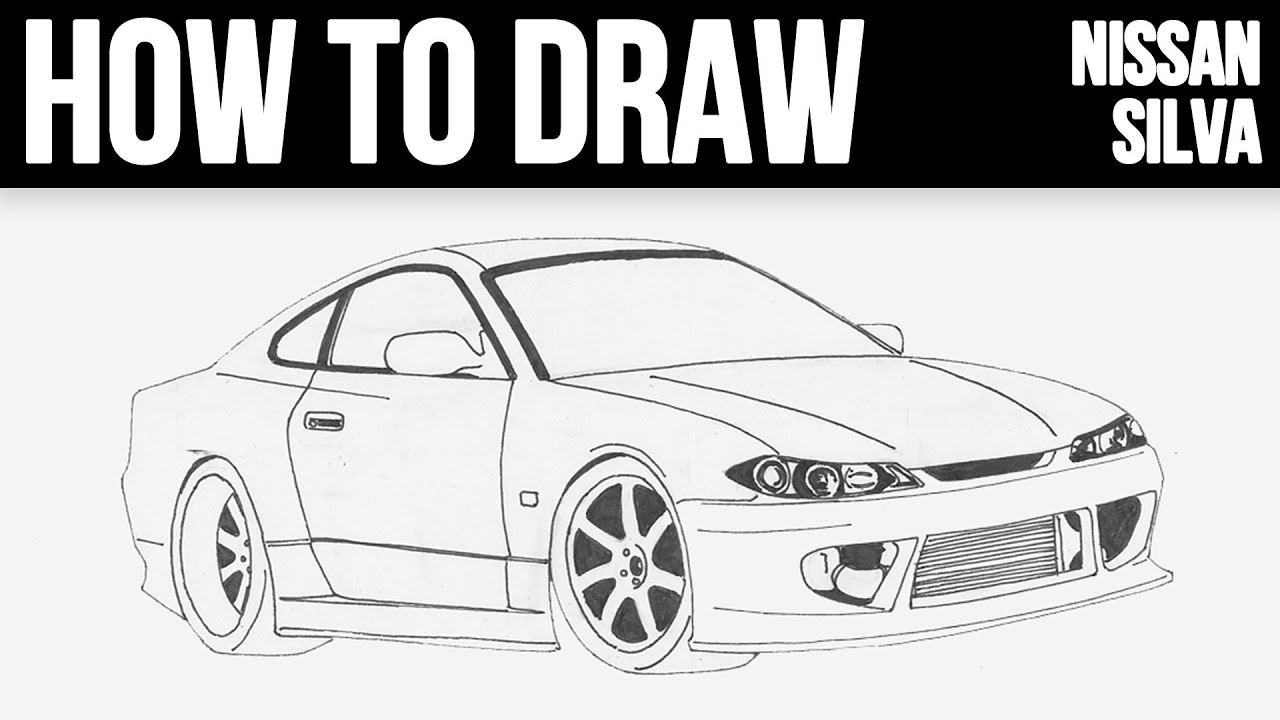 Nissan silvia drawing #10
