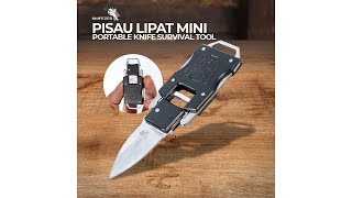 Pratinjau video produk KNIFEZER JINJUNLANG Transformer Pisau Lipat Mini Survival Tool - H15