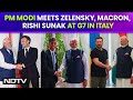 PM Modi In Italy | PM Modi Meets Zelensky, Macron, Rishi Sunak At G7 In Italy