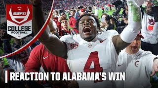 I’m almost speechless – Sam Acho reacts to Alabama’s Iron Bowl win vs Auburn | ESPN College Football