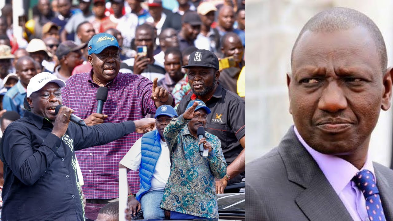 MATIANG'I,GACHAGUA,NATEMBEYA AND KALONZO BRING KAKAMEGA TOWN TO A STANDSTILL AS THEY ATTACK RUTO