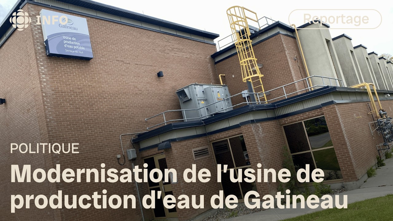 Visite sur le chantier de l'usine de production d'eau potable de Gatineau