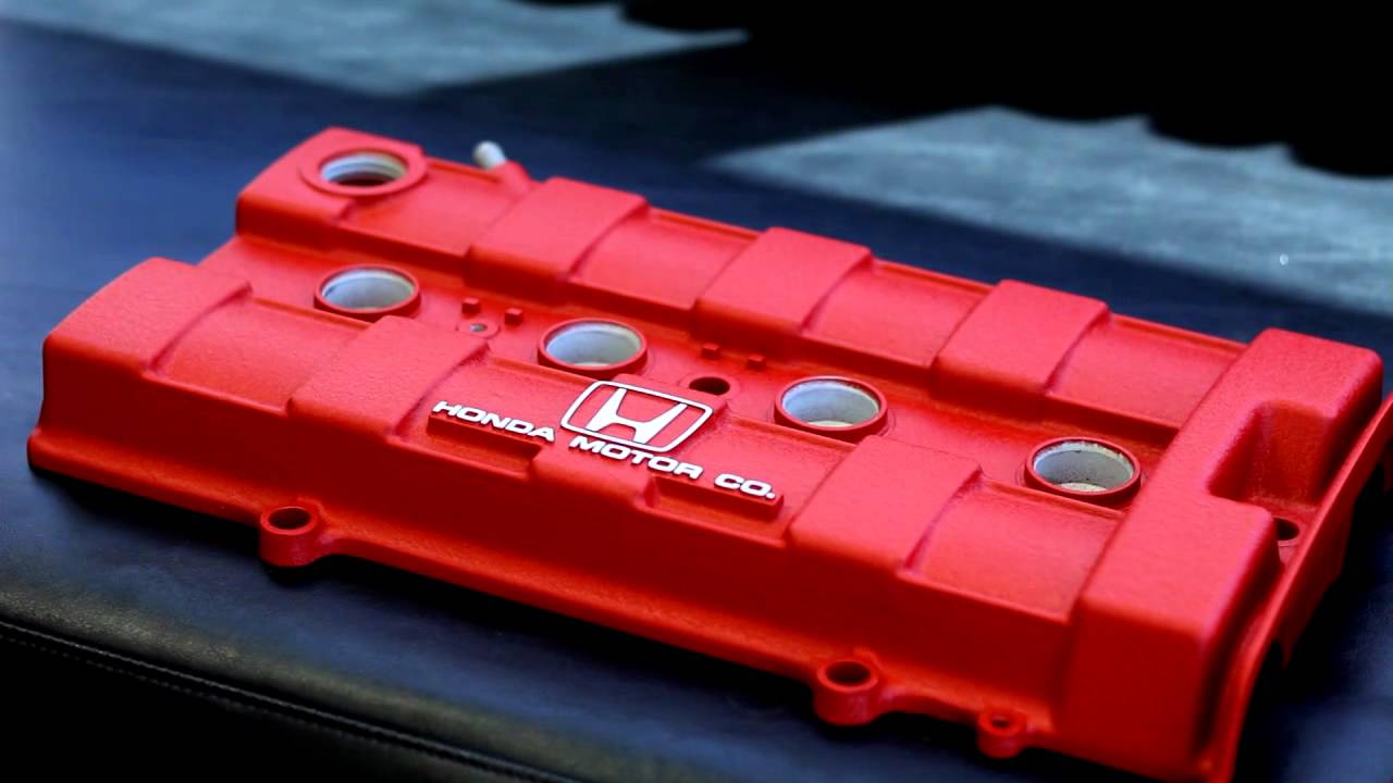 Honda valve cover polishing #6