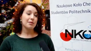 Świąteczne pokazy chemiczne dla uczniów szkół średnich na Dziedzińcu im. Jana Heweliusza w Gmachu Gł