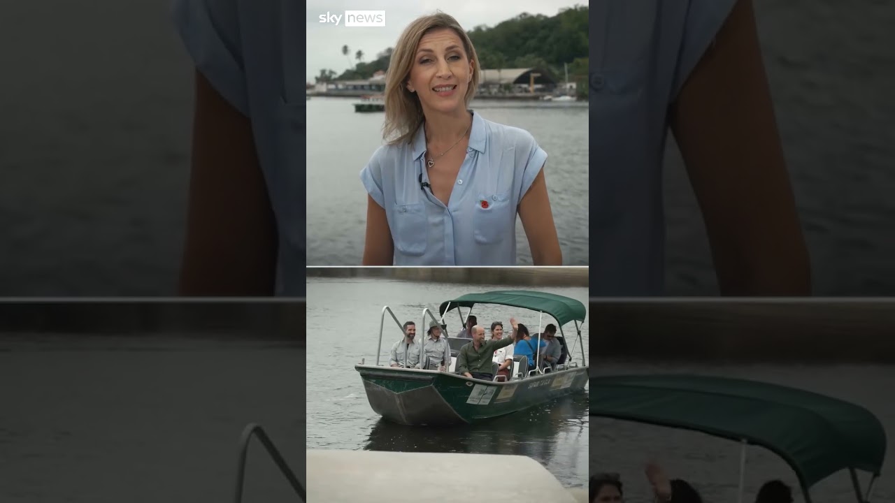 Prince William visits scenic Brazilian island on second day of visit