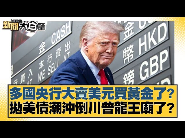 多國央行大賣美元買黃金了？拋美債潮沖倒川普龍王廟了？【#新聞大白話】20250704-11｜#董智森 #賴岳謙 #呂禮詩