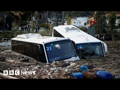 Italy declares state of emergency after deadly Ischia landslide - BBC News
