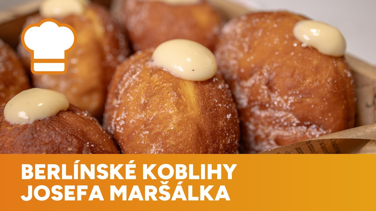 Berlínské koblihy podle Josefa Maršálka jsou dokonale nadýchané a plné lahodného krému