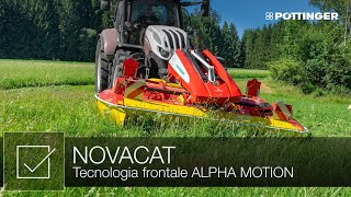 Tecnologia frontale ALPHA MOTION per falciatrici frontali NOVACAT