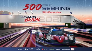 LIVE: Le Mans Virtual Series: Round 4 - 500 Miles of Sebring