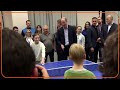 Prince William ping pongs with Ukrainian refugees  - 00:32 min - News - Video