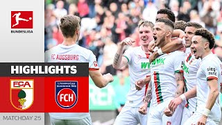 Winning streak continues thanks to premiere goal | Augsburg — Heidenheim 1-0 | Highlights | MD 25