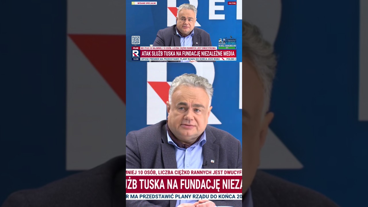 Służby Tuska atakują wolne media!Sakiewicz: spodziewamy się wszystkiego, choćby wejścia do Republiki!