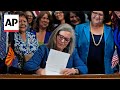 Arizona Gov. Katie Hobbs signing of abortion law repeal follows political fight by women lawmakers