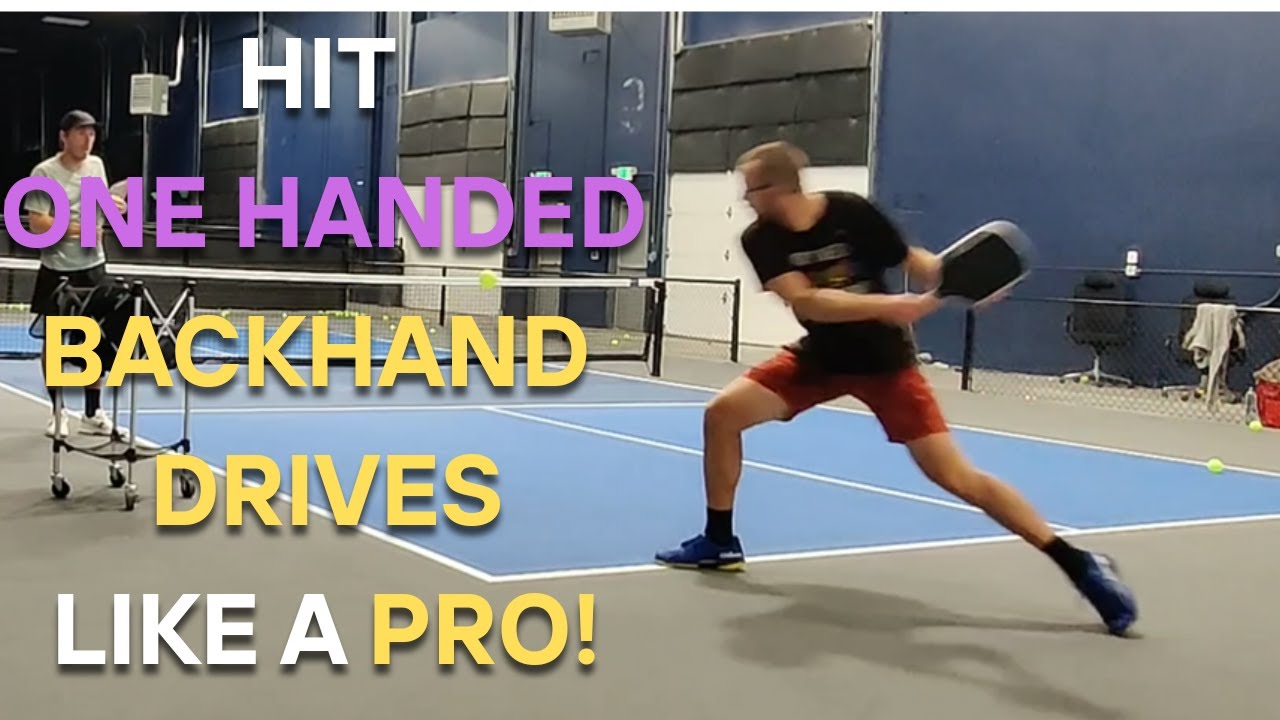 Mastering ONEHANDED BACKHAND DRIVE with a Pickleball Pro: Pickleball Tips