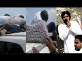 Watch how fan tries to pull Pawan Kalyan down from car