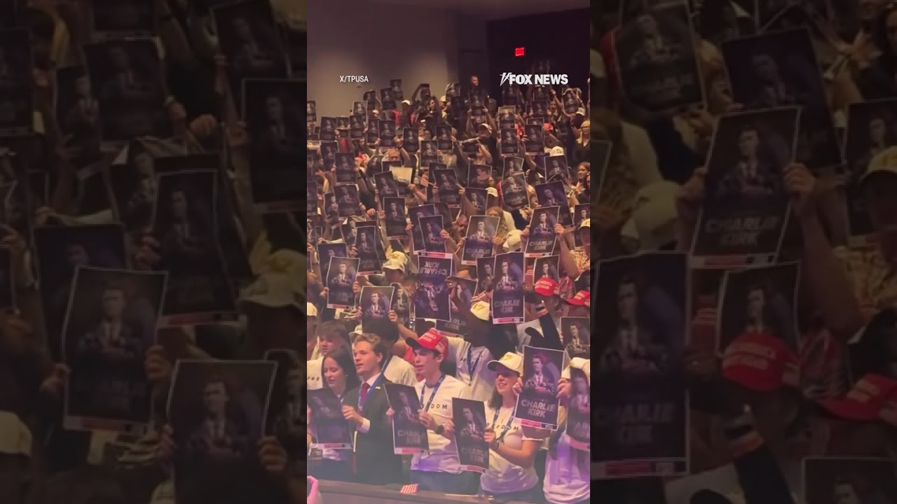 CAMPUS WAVE: Massive crowd chants 'Charlie Kirk!' at LSU event #shorts #charliekirk