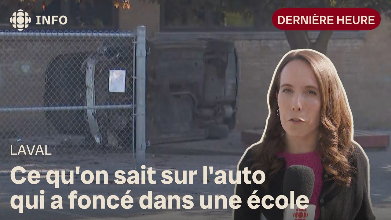 Une voiture fonce dans une école primaire à Laval