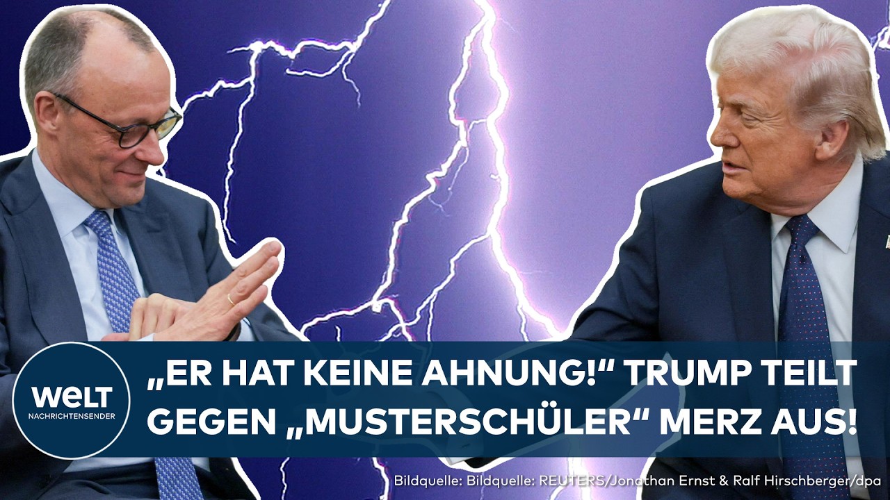 USA: Nachtragender Trump teilt gegen Merz aus! Plötzlich attackiert er den Kanzler heftig