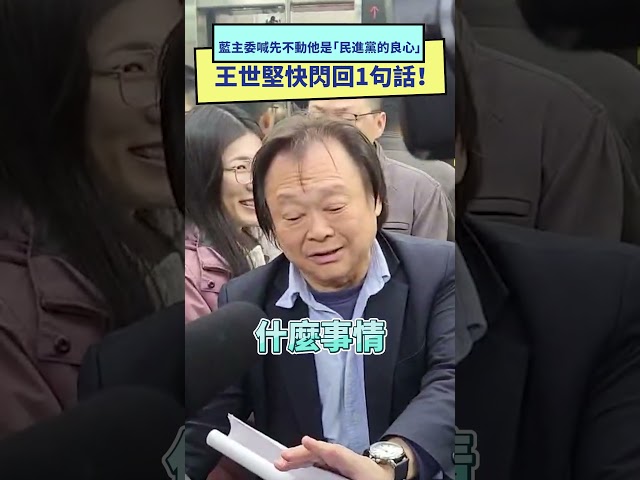 藍主委喊不罷免民進黨的良心 王世堅反應曝