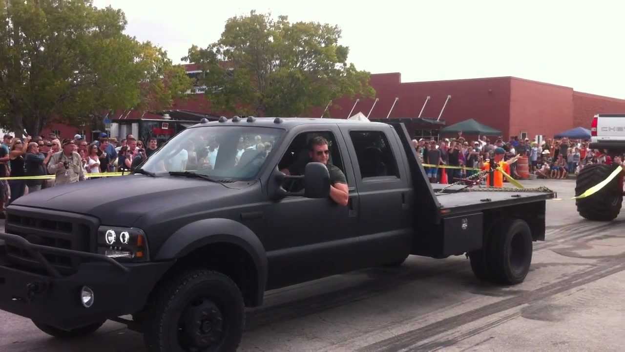 Chevy truck pulling ford #9