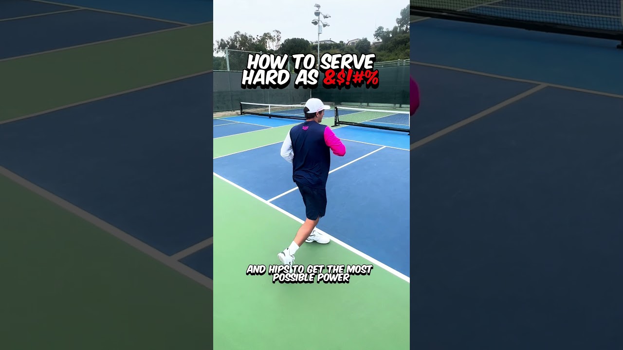 HOW TO SERVE HARD AS F***!🚨 #enhancepickleball #pickleball